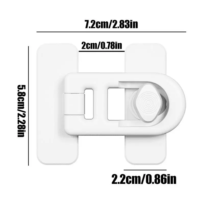 1 Uds. Cerradura para refrigerador doméstico, cerradura para puerta de frigorífico y congelador, cerradura de seguridad para gabinete para niños pequeños, cerradura de seguridad para bebés