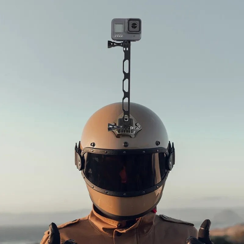สําหรับ Gopro 13 12 11 10 9 อุปกรณ์เสริม Extension Pole อลูมิเนียม Mount หมวกกันน็อคแขน Selfie Stick สําหรับ Insta360 X4 X3 DJI Action กล้อง