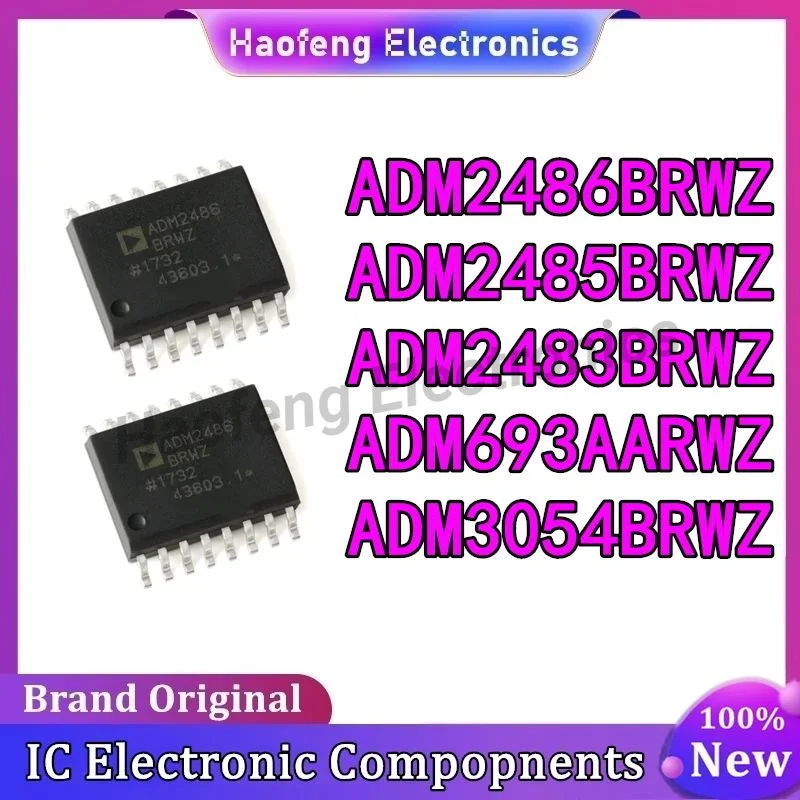 10PCS ADM693AARWZ ADM2483BRWZ ADM2485BRWZ ADM2486BRWZ ADM3054BRWZ ADM693 ADM2483 ADM2485 ADM2486 ADM3054IC Chip SOP-16 in Stock