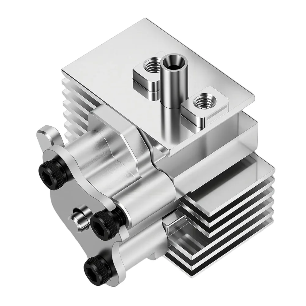 All Metal Hotend Heatsink Pre-Assembled Cooling Fins Replacement Hotend Heatsink Presser Included Aluminum Construction