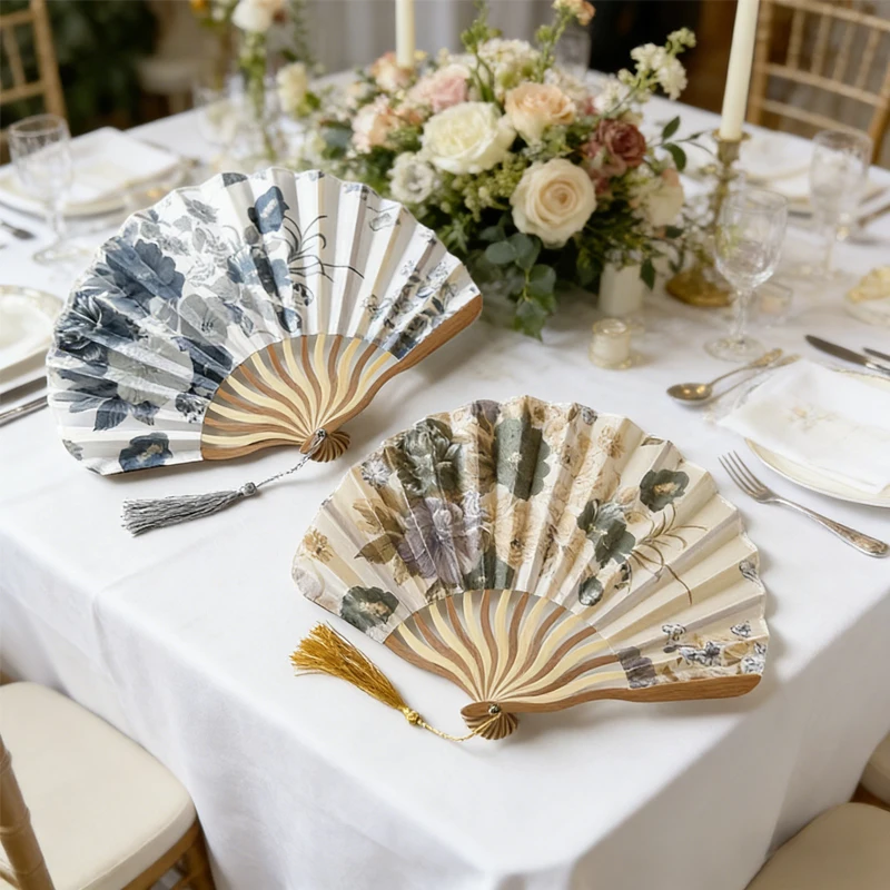 

5/10 шт. вееров для свадебных подарков, подарков на девичник, элегантные цветочные складные вееры для свадебного декора, подарки для подружек невесты