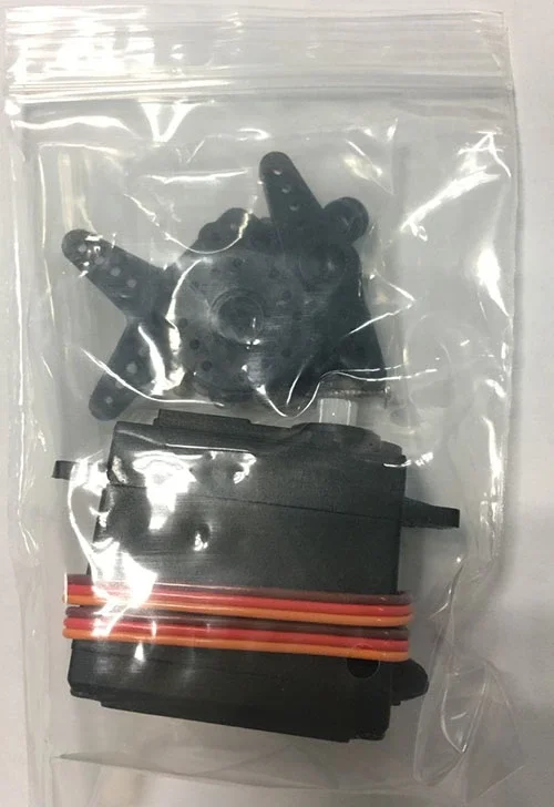Fitec FS5106M Servomotor de engrenagem de metal padrão 7,5 kg para hobby RC para robôs carros drones GPS certificado por RoHS
