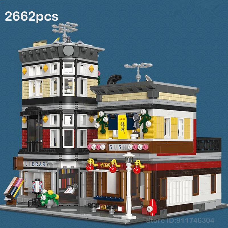 10203 Architectural Street View Series Science Museum Bricks Modular Lighthouse Claus Toys Building Block Assembly Toys Gift