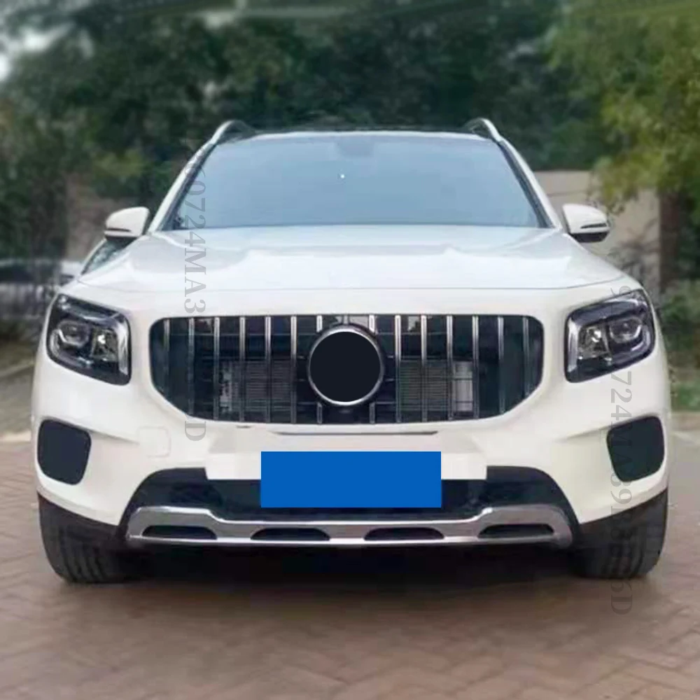 Hood Mesh Front Bumper Grille Racing Grill For Mercedes Benz GLB X247 W247 2019-2022 220 250 AMG Line GT Diamond Style Tuning