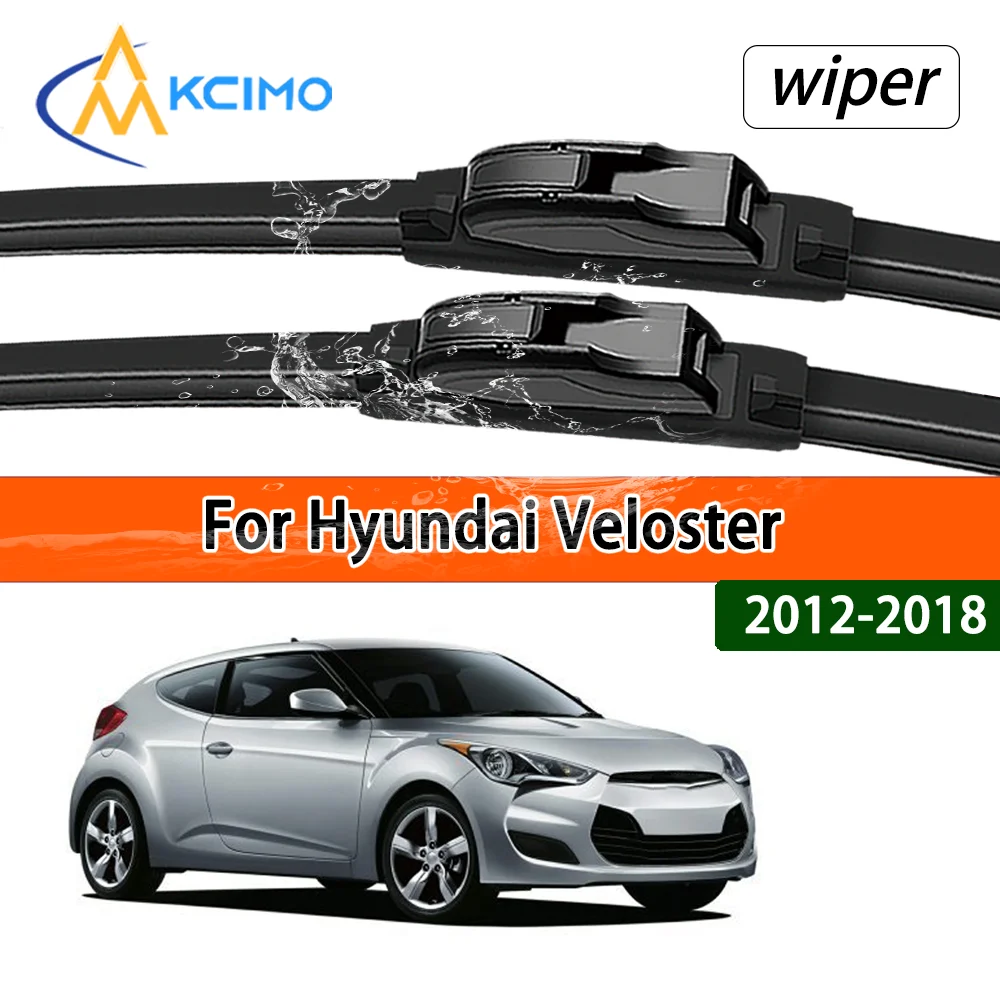 For Hyundai Veloster FS 2012–2018 Vehicle Models Compatible Stable Quiet Front Windshield Wipers Auto Window Replacement Parts