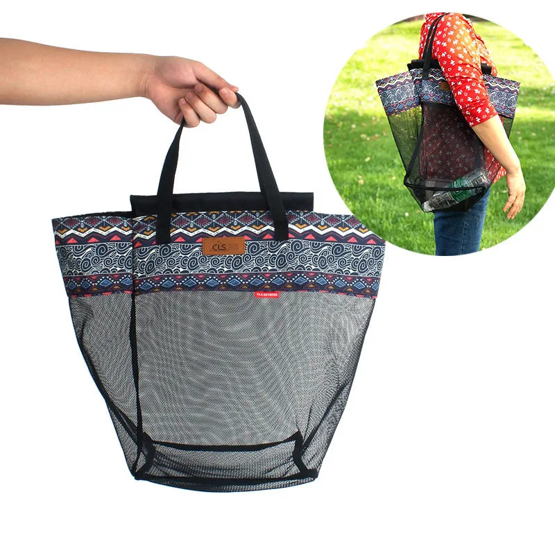 

Outdoor Eco-friendly Shopping Bag, Handbag Storage Bag, Shopping Basket, Travel Storage, Portable Organizing Mesh Bags
