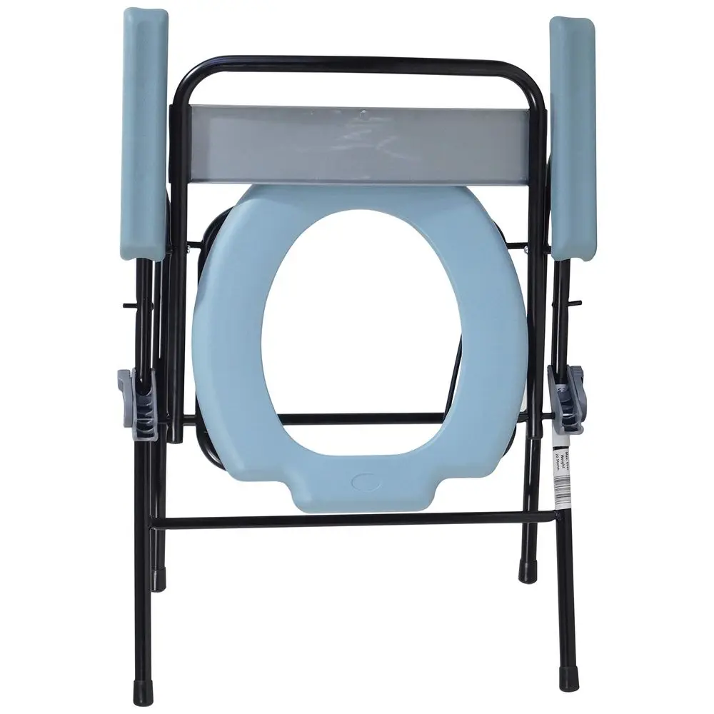 Picture 4: Lightweight Folding Bedside Commode with Removable Bucket and Anti Slip Feet Aid