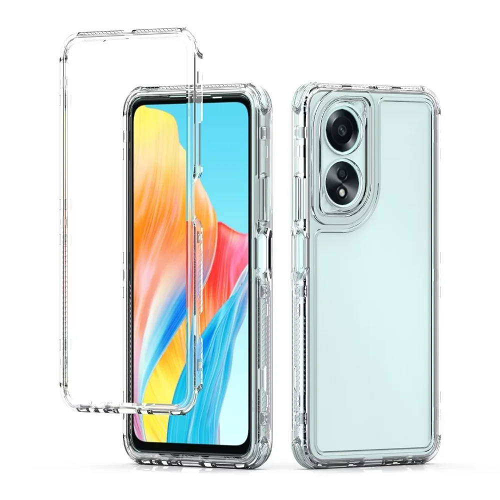 For OPPO A18 A38 A58 A78 Luxury Full PMMA + TPU Cover three-in-one Case For OPPO A 18 A 38 A 58 A 78 Protective Phone Case