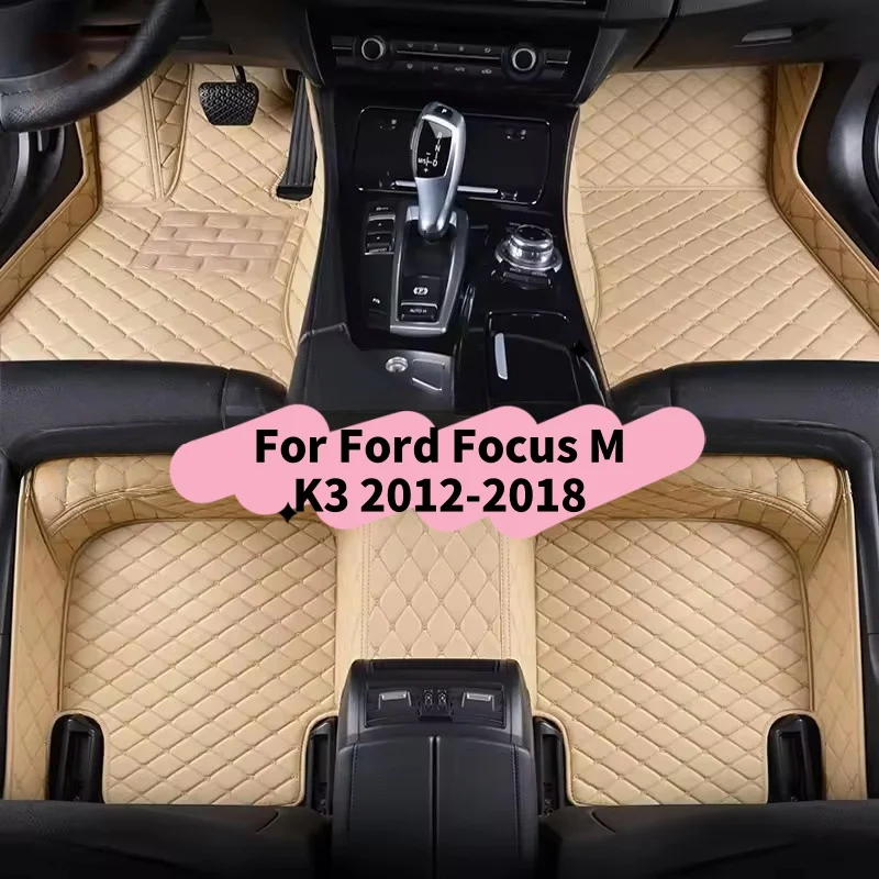 

Нескользящие автомобильные коврики на заказ для Ford Focus MK3 2012 2013 2014 2015 2016 2017 2018, автомобильные ковры, аксессуары для ног