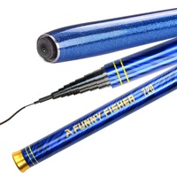 BAKAWA NEW Ultralight  Freshwater Stream Hand Pole 2.7/3.6/4.5/5.4/6.3/7.2 Meters Carbon Fiber Telescopic Carp Fishing Rods