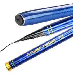 BAKAWA NEW Ultralight Freshwater Stream Hand Pole 2.7/3.6/4.5/5.4/6.3/7.2 Meters Carbon Fiber Telescopic Carp Fishing Rods
