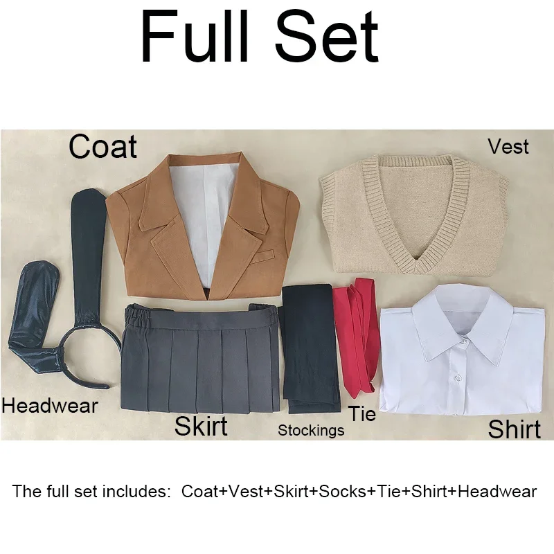 Anime Sakurajima Mai Cosplay Costume, Rascal Does Not Repliof Bunny Girl, Senpai Mai, Perruque Cosplay, Oreilles de lapin, Vêtements de sauna