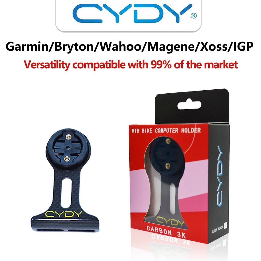 CYDY Carbon 3K Road Bicycle Computer Holder Garmin Bryton Wahoo Magene Xoss IGP Edge Handlebar fiber bracket cycling support