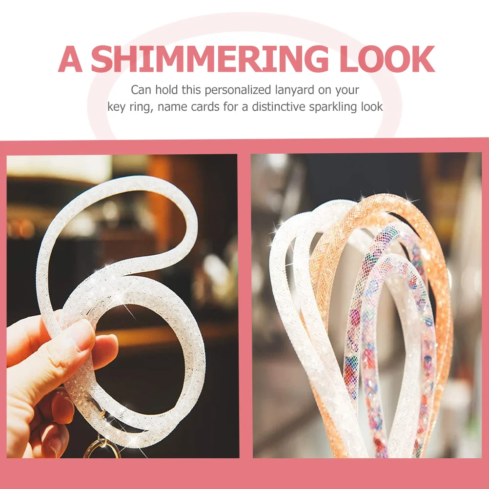 

3pcs Metal Clasp Work Permit Holder String Lightweight Detachable Keychain Neck Strap Id Badge Lanyard Name Card Holder