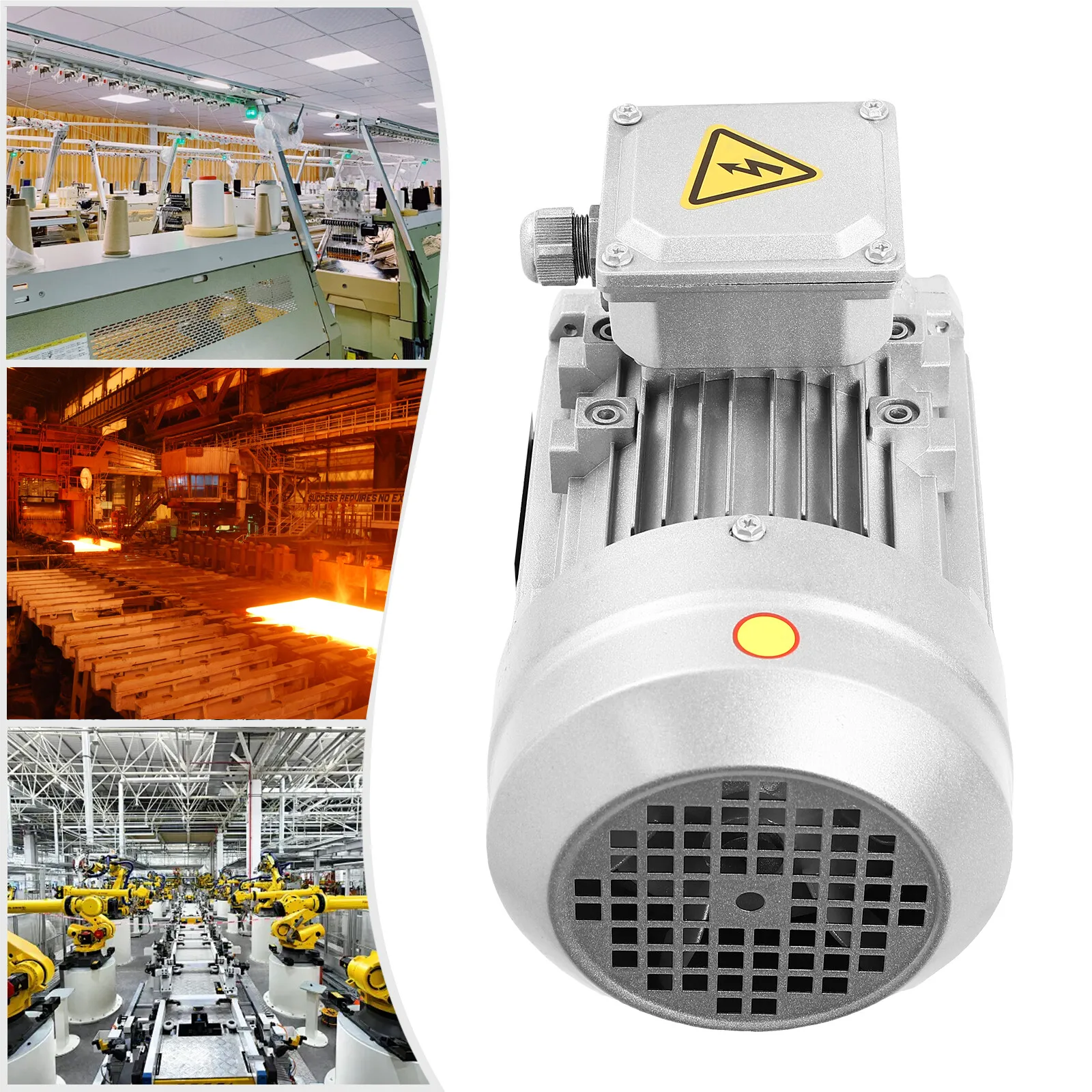 1,1KW Wechselstrom-Asynchronmotor, 1100W 380V Industrieller Elektromotor mit Schutzart IP55