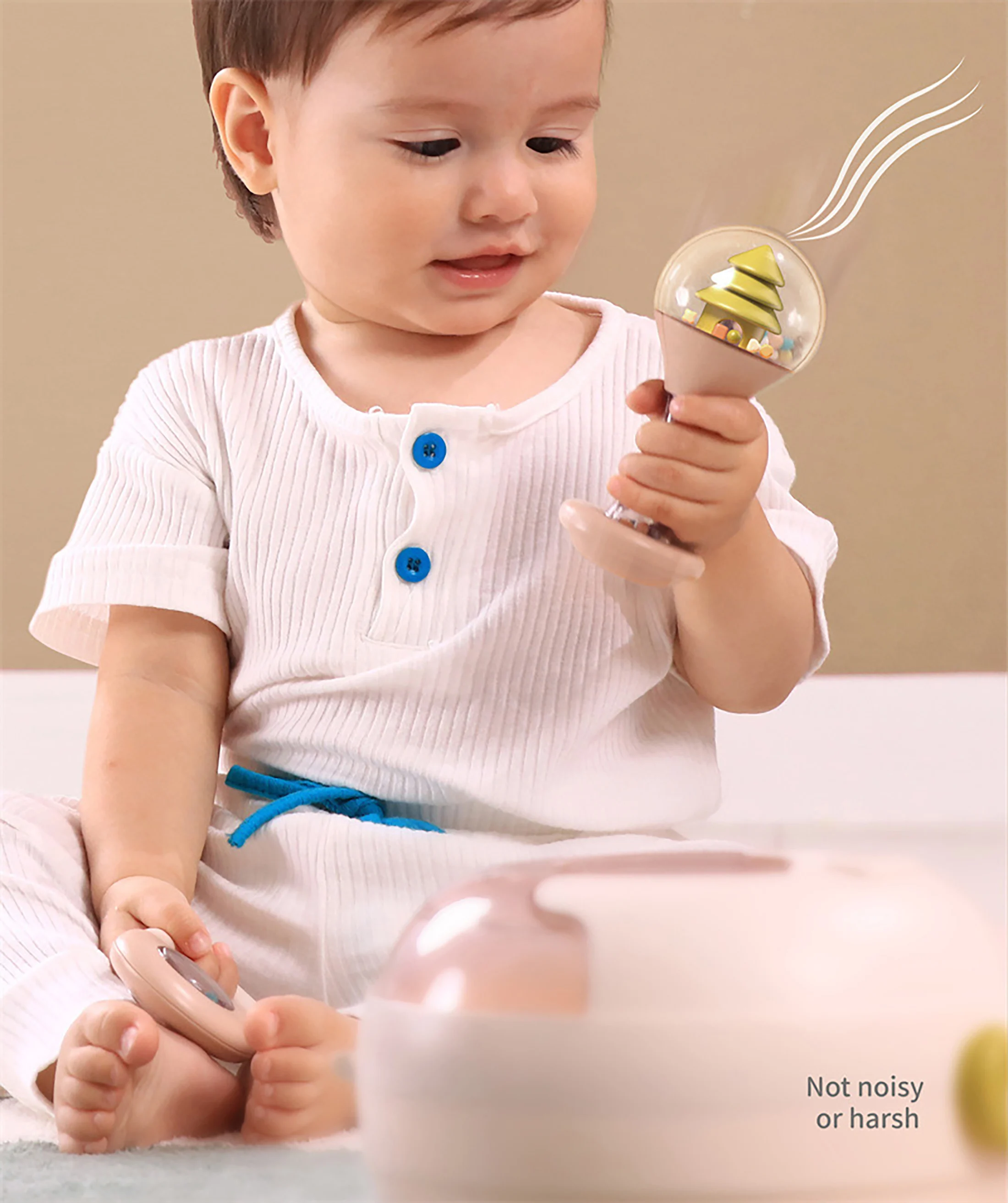 Recém-nascido pode mastigar molar fervido mordedor chocalho conjunto educação precoce mão chocalho infantil brinquedo calmante com caixa de armazenamento