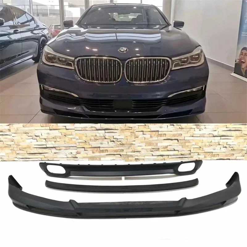 

For BMW 7 Class G12 2016 2017 2018 2019 High Quality ABS Front Bumper Lip Rear Lip Tail Wing Spoiler Kit
