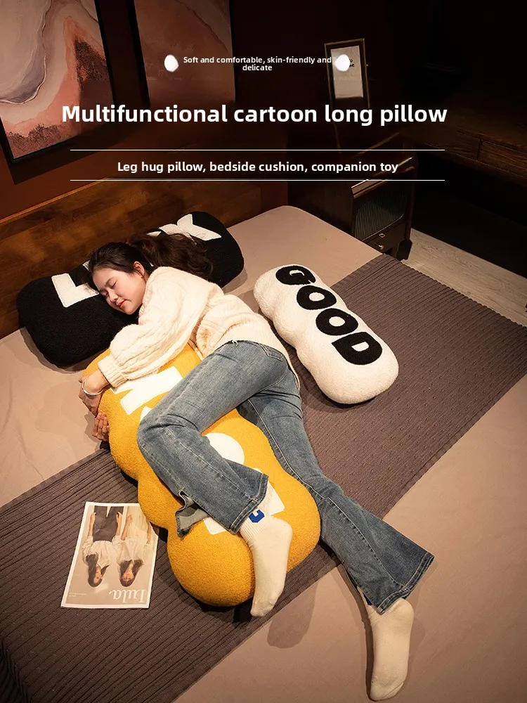 

Trendy Home Decor Long Sofa Pillow Case Removable And Washable Teddy Velvet Fabric for Girls Bedroom Universal Use Modern Sim...