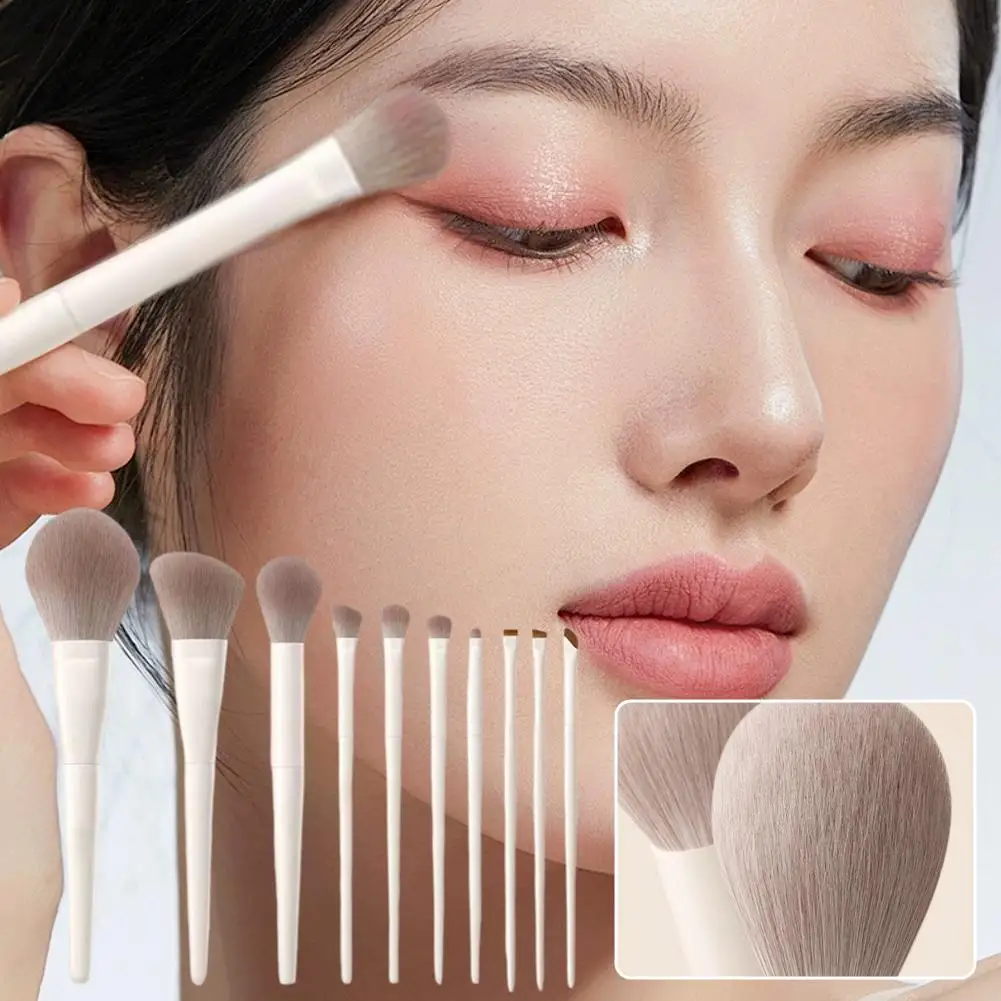 5/7/10pcs Makeup Brushes Complete Set of Foundation Loose Powder Blush Concealer Eye Shadow Professional Set