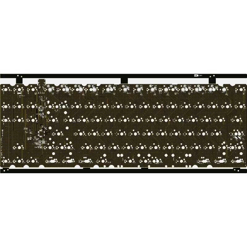 Swagkeys A87 Keyboard PCB Customization 8K Return Rate 1.6mm PCB Board Soldered Plate for Mechanical Keyboard Accessories Gift