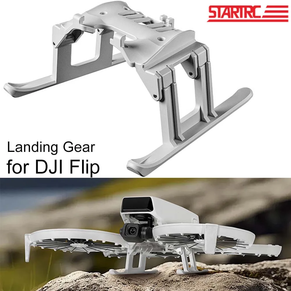 

STARTRC for DJI Flip Landing Gear Foldable Night Flight Lights Kickstand Heightened Extend Leg Stabilizer Gimbal Holder Stand