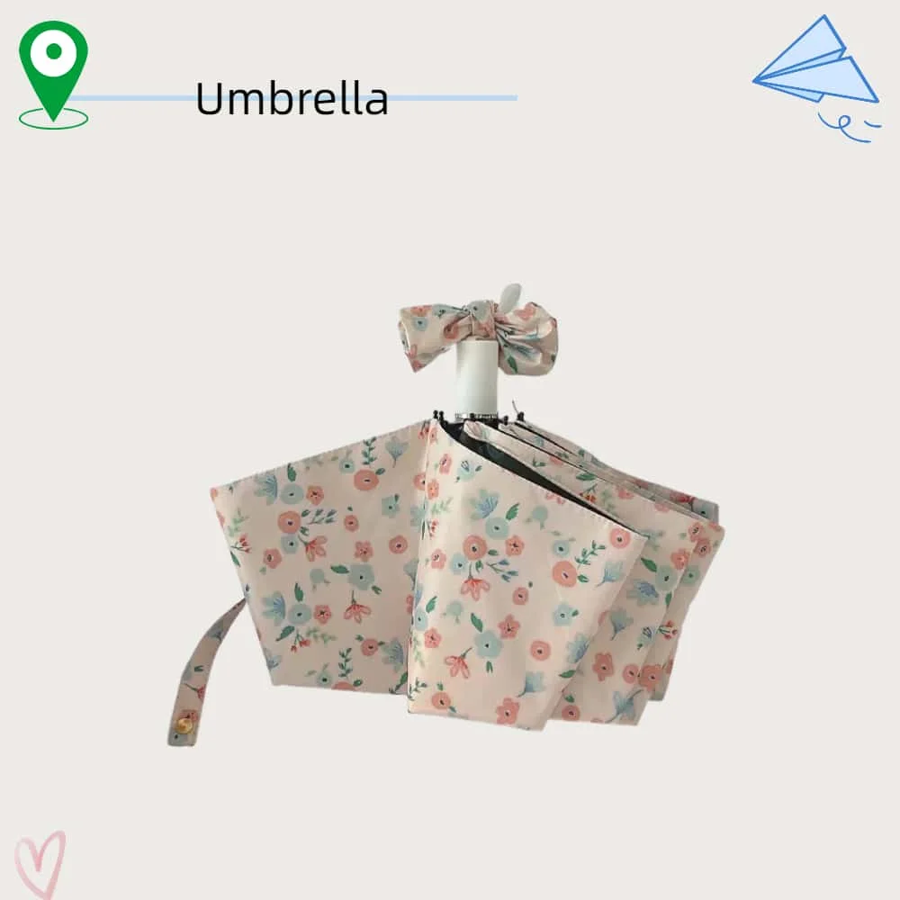 

Зонт с романтическим цветочным принтом — потрясающий реквизит для фотосессии, солнцезащитный козырек с защитой от ультрафиолета, тройной солнцезащитный зонт и дождевик