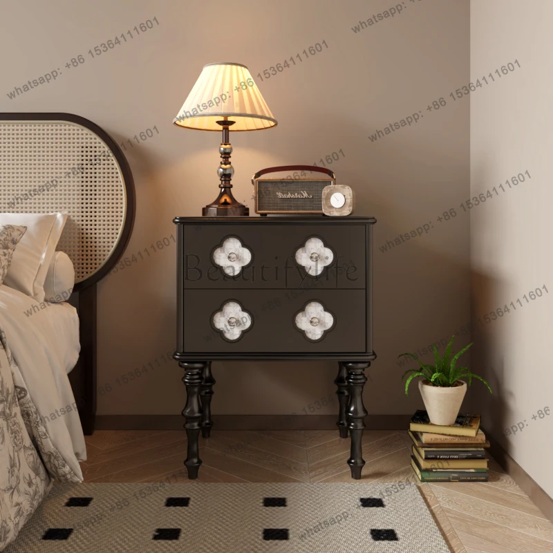 Night Table Storage Drawers Kawaii Bedroom Bedside Table European Luxury Mesitas De Noche Bedroom Furniture
