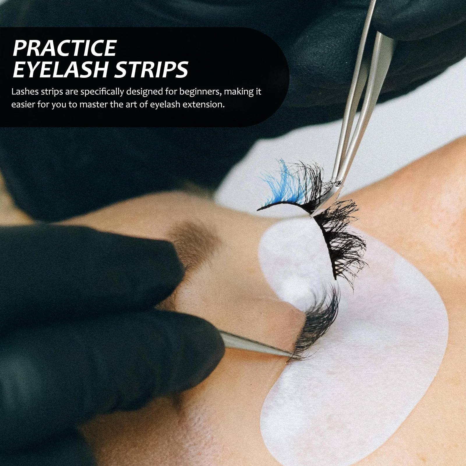 8Pairs Colored False Eyelashes Natural Look Chemical Fiber Lashes for Party Photo Everyday Wear Easy Apply Comfortable Faux