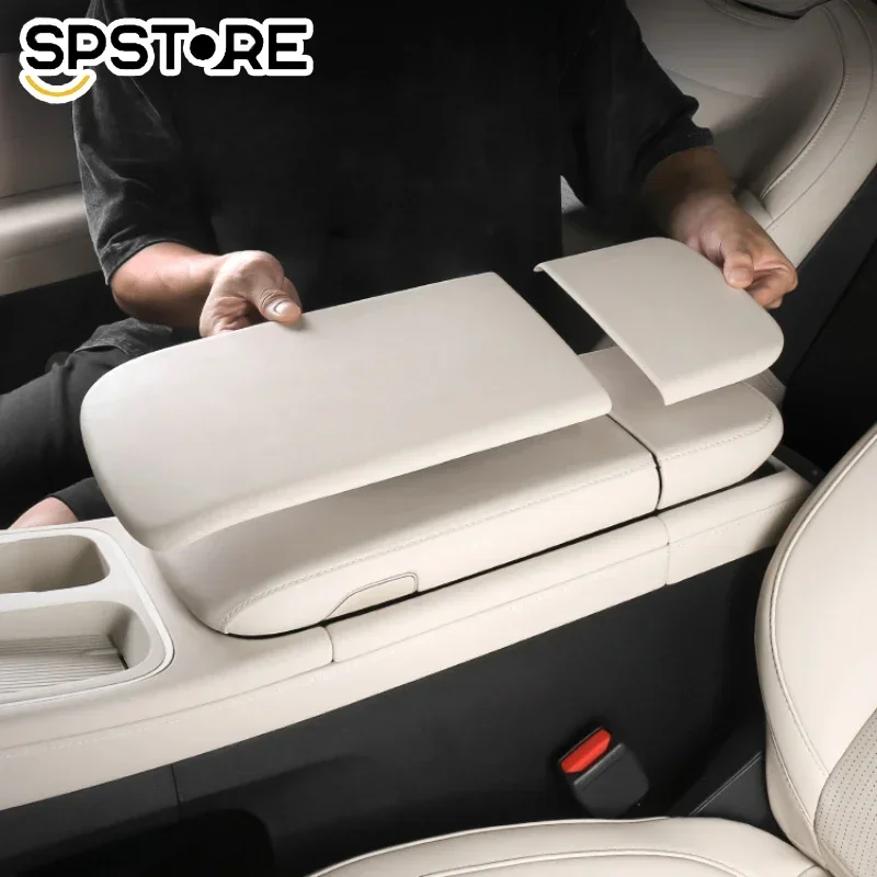 Armrests Storage Box Cover Pad For NIO ES6 EC6 2023-2024  Armrest Mat Center Console Arm Rest Protection Cushion Car Accessories