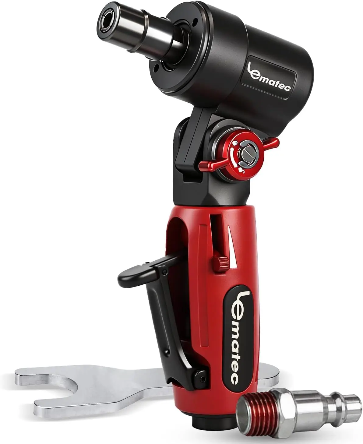 

Пневматическая угловая шлифовальная машина с регулируемой поворотной головкой - 20 000 об/мин, пневмоинструмент для автодетейлинга и металлообработки (цанга 1/4 дюйма)