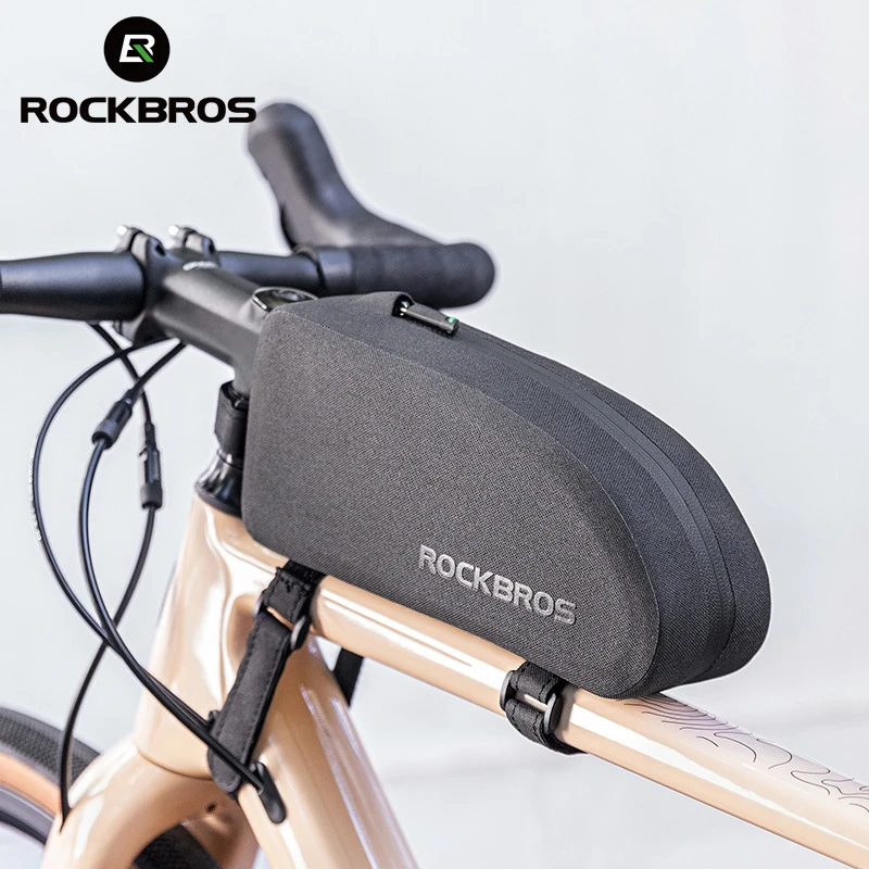 

ROCKBROS Mtb Road Bike Bag Waterproof 1.6L Top Front Tube Bicycle Bag Rainproof Cycling Frame Bag Mountain Bicycle Accessories