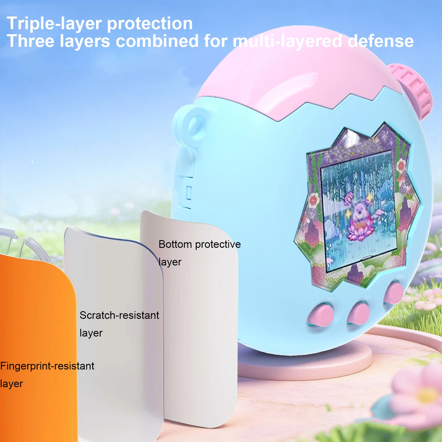 

Games Console hard shell PC Fall Resistant Protective Cover Non-Slip For Tamagotchi Paradise Games Accessories