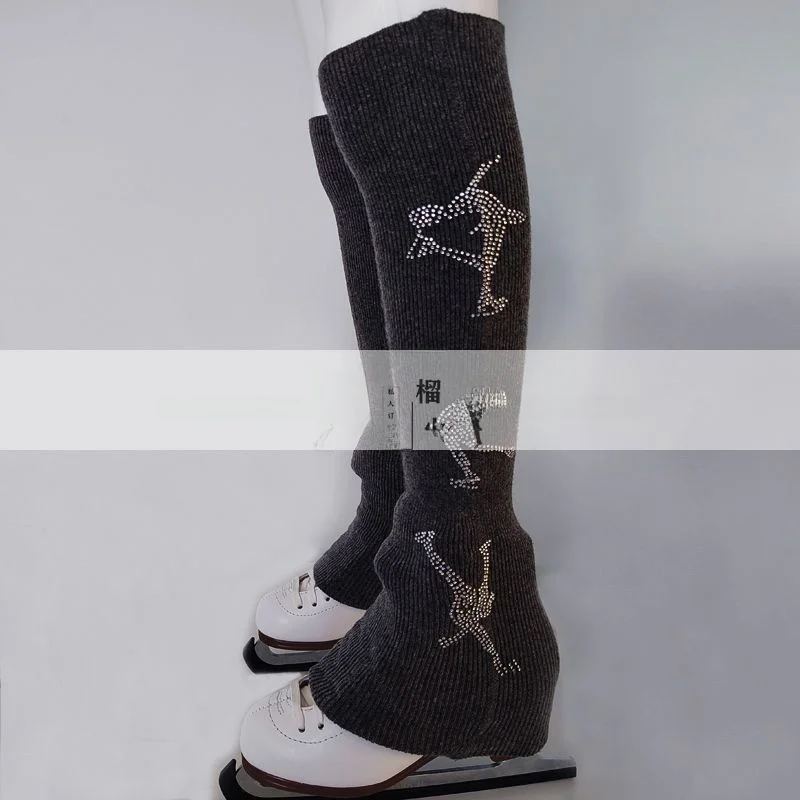 ความอบอุ่นLeggingsสเก็ตGuard Sos Furryการฝึกอบรมสเก็ตน้ําแข็งLeggings UniversalขนาดGlitter Designสําหรับเด็กและผู้ใหญ่