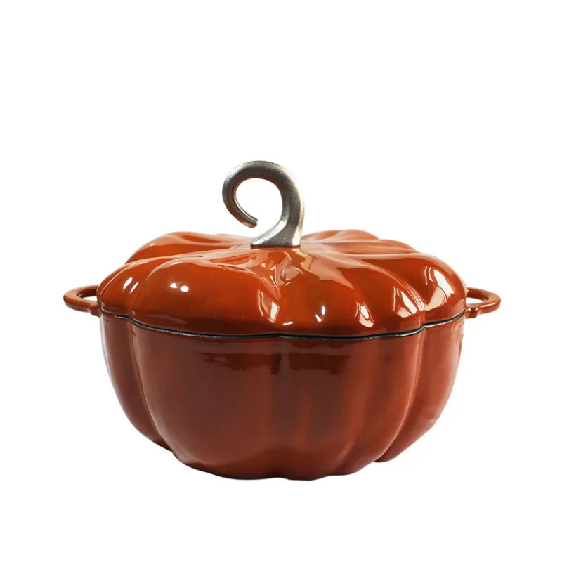Enameled Cast Iron Pumpkin Dutch Oven 3.5Qt