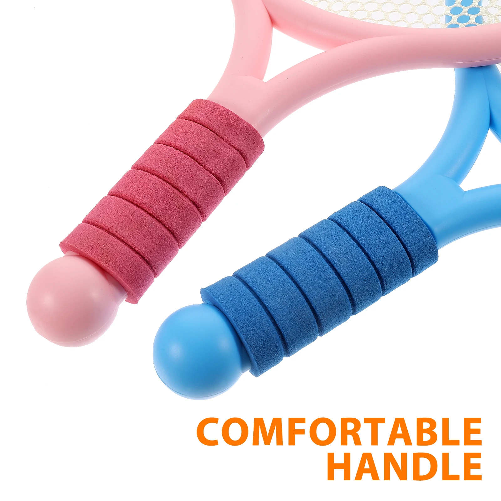 

1 комплект, детский спортивный инструмент на открытом воздухе, ракетки премиум-класса для бадминтона, прочный детский набор ракеток для упражнений на координацию рук и глаз