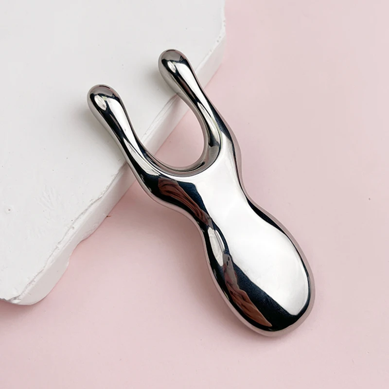 مكشطة الأنف المصنوعة من الفولاذ المقاوم للصدأ، أداة تدليك استرخاء الوجه والأنف، جهاز تدليك العين، رفع وشد نقاط الوخز #2