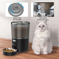 4L Automatic Pet Feeder Food Feeder with Pet Food Bowl Cat Dog Food Dispenser Easy Programming Kitten Feeding Dispenser DropShip