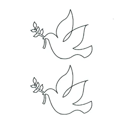 Peace Dove Waterproof Temporary Tattoo Stickers Tatouage Fake Tatoo Body Art Flash Tattoo Henna Tatoo Men Art Tattoo Stuff