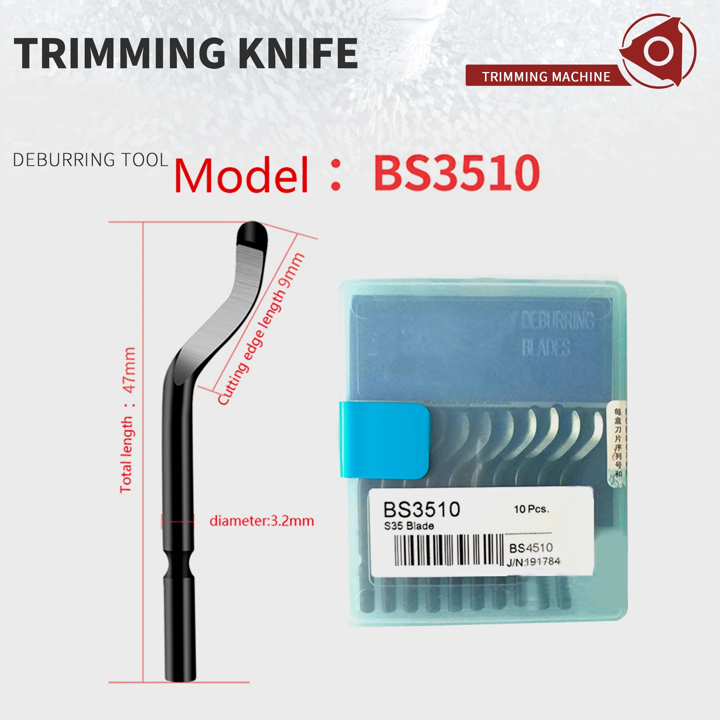 Rifilatura artefatto sistema di sbavatura rifilatura artefatto lama raschietto BS1010 BS1018 BK1010 BK3010 strumento coltello sbavatura