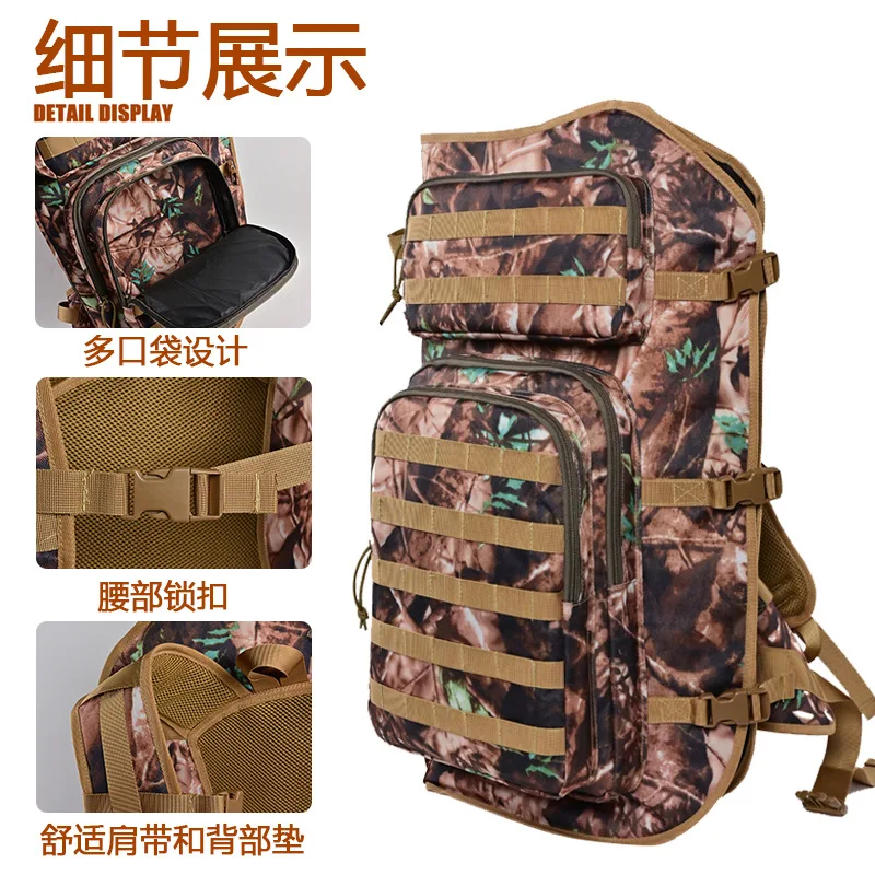 Camouflage tool storage and finishing backpack, lightweight composite bow backpack, saddle tool accessory backpack.