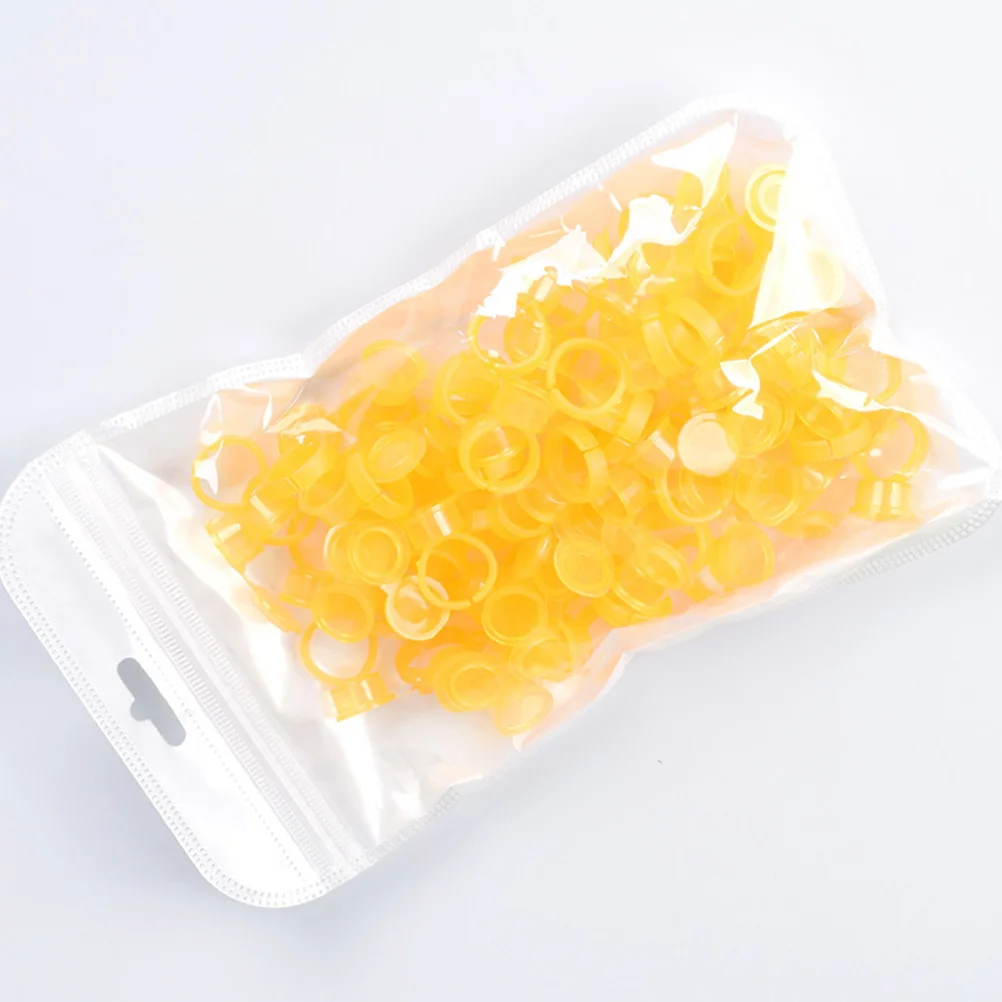 

50Pcs Tattoo Pigment Cup Accessories Eco Friendly Durable Ring Design Easy to Use for and Inks