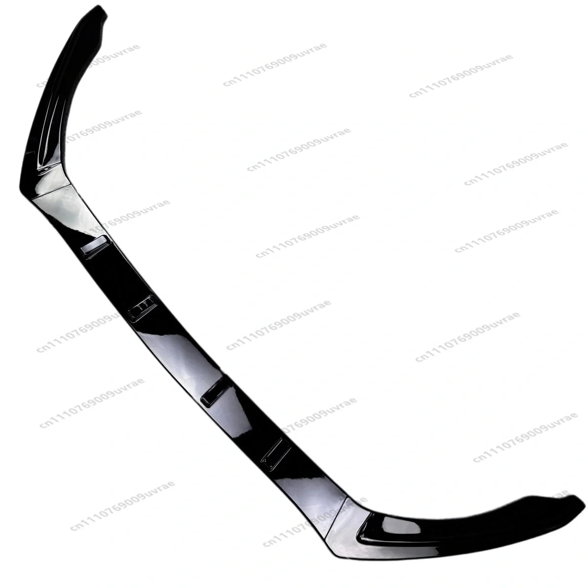 Front Bumper Lip Splitter Chin Spoiler For Ford Fiesta MK8 ST/ST-Line 2017-2021 Gloss Black ABS Protector Trim Modified Styling view 4
