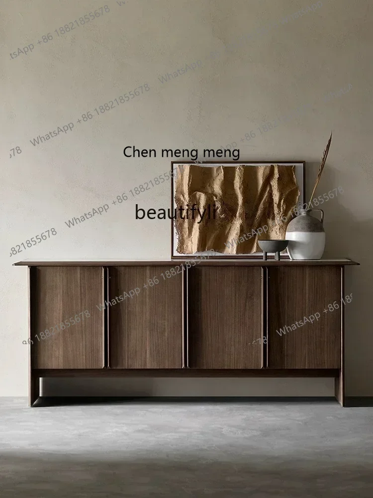 

X Q Entrance Solid wood storage locker Log wind Living room side cabinet Log chest cabinet