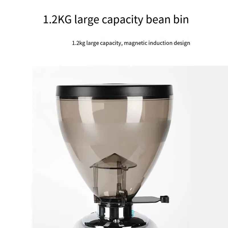Automatic Touchscreen Coffee Grinder for Professional 74mm Burr Commercial Electric Grinder Die-Cast Aluminum