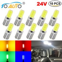 T10 LED Canbus Car Lights  W5W 194 168 Parking Light Clearance Dome Reading Interior Trunk 24V  Auto Lamp 6000K for Skoda Ford