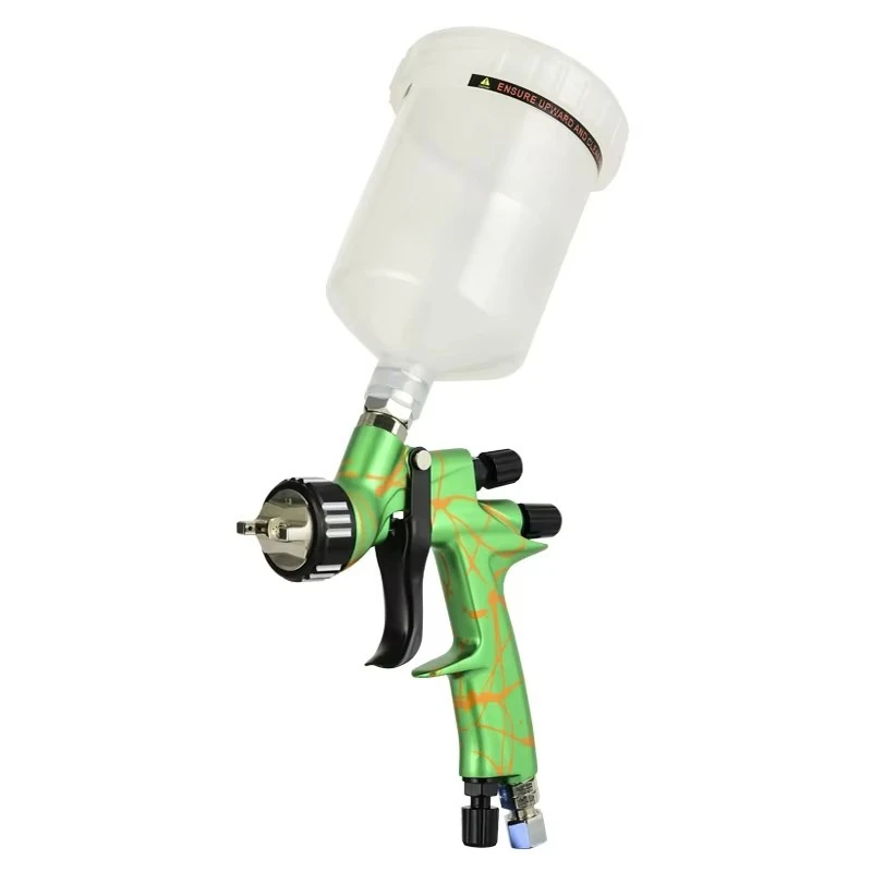 6000 Ultra Professional Automotive Refinishing Air Pneumatic Spray Gun 1.3mm Nozzle Aluminium Construction 600mL Cup