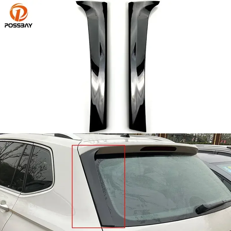 

1 Pair Car Rear Window Side Spoiler For VW Tiguan MK2 2017 2018 2019 2020 2021-2023 Glossy Black Decoration Auto Accessories