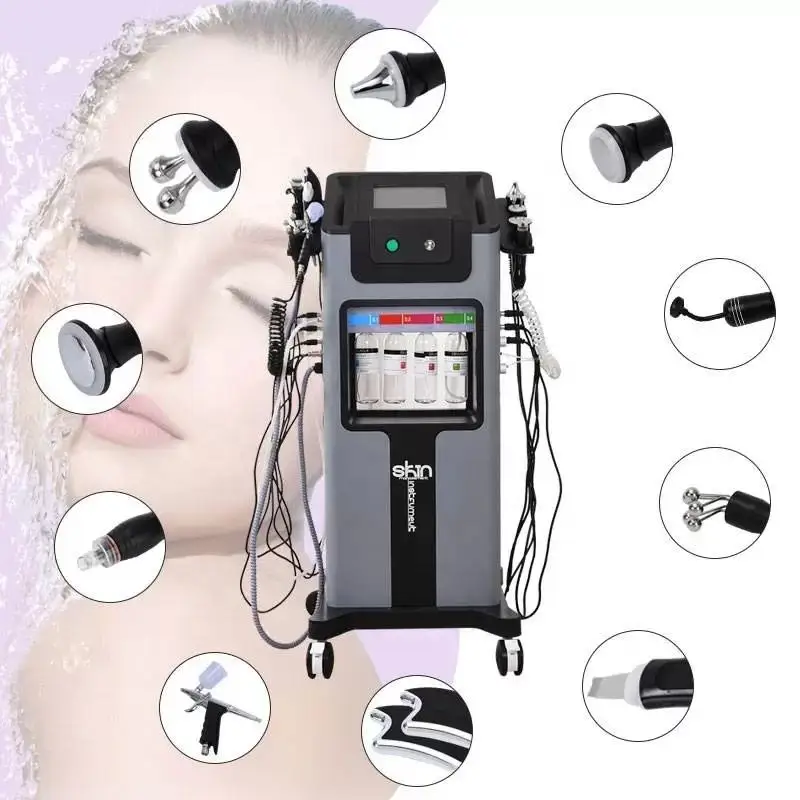 10 Functions Hydra Dermabrasion Machine Facial Deep Skin Care Skin Tighten for Beauty Salon Equipment