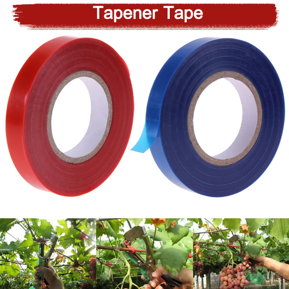 1pcs Potable Plant Hand Tying Tape Red/Blue Machine Stem Branch Binding Tools For Grapes Vegetables Vines Garden Tool