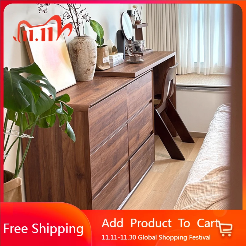 

Closets Drawers Dressing Table Mirror Modern Wood Bedroom Storage Girl Vanity Table Organizer Vintage Vestidores Home Furniture